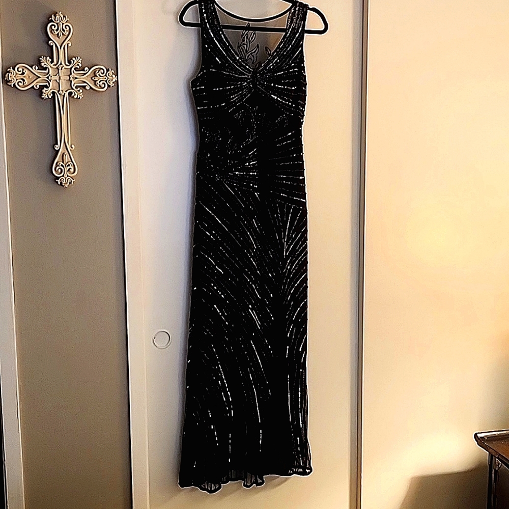 Black beaded dress